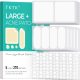 TKTK Hydrocolloid Bandages, 45 x 45 mm Large Pimple Patches for Face, 5 Sizes 270 Count
