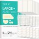 TKTK Large Pimple Patches for Face, 68 x 27 mm XL Hydrocolloid Bandages, 5 Sizes 295 Count